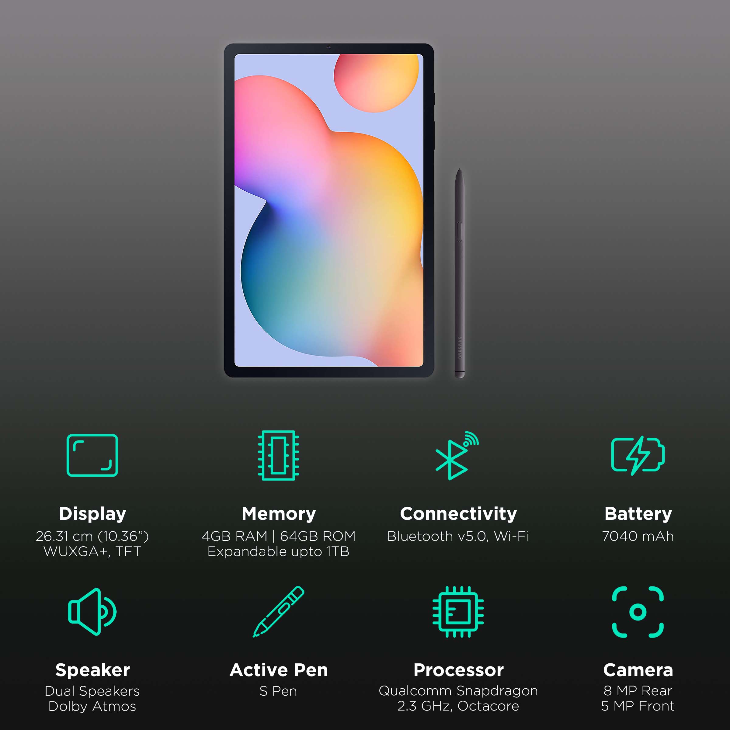 samsung galaxy tab s6 lite 10.4 4 64gb wi fi